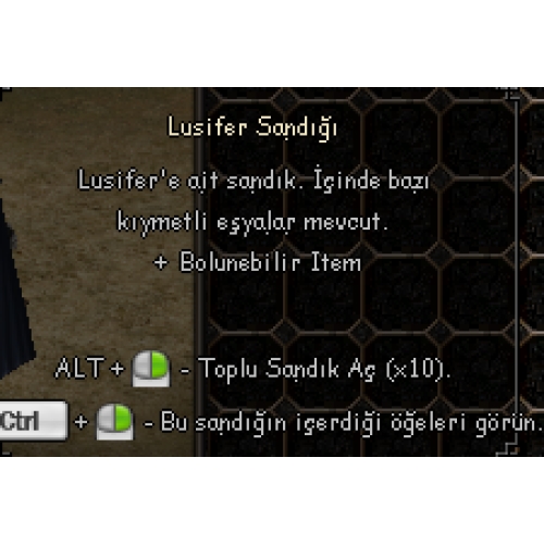  LUSİFER SANDIGI - AZRAİL SANDIGI TANE 60 TL TOPLAM 48 TANE